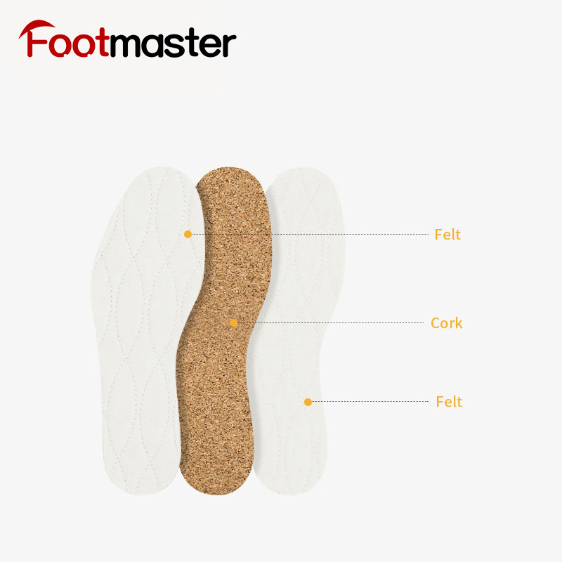 White Winter Felt Insole