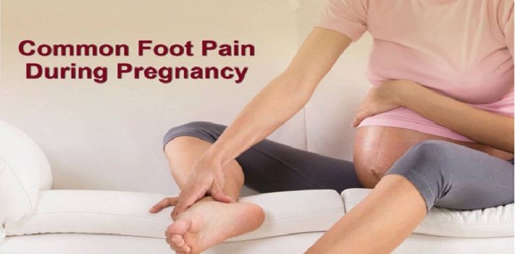 How can expectant mothers relieve foot pain