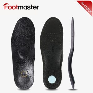 Black Leather Arch Support Insole